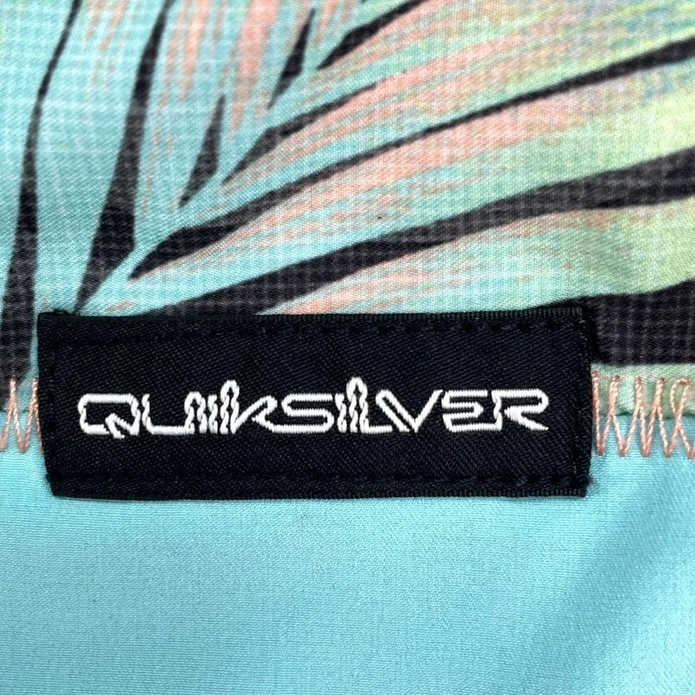 Quiksilver Surfsilk Panel 20 Board Shorts‎ Mens 29 Tropical Palm Leaf Beach Swim